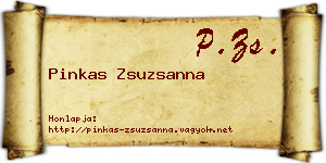 Pinkas Zsuzsanna névjegykártya